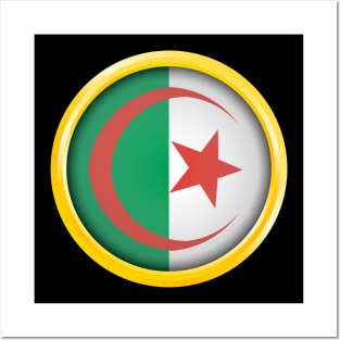 Country Flag of Algeria Posters and Art